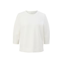 s.Oliver Red Label Scuba sweatshirt with a pleat  - white (0210)