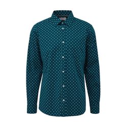 s.Oliver Red Label Slim: Cotton stretch shirt  - blue (69A0)