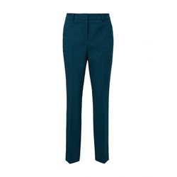 comma Slim: pants with dobby structure - blue (6904)