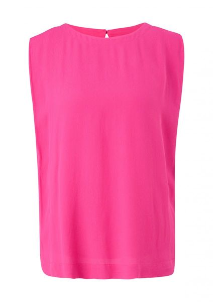 comma Viscose blouse with crêpe structure - pink (4462)