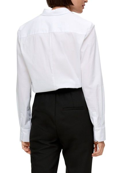 s.Oliver Black Label Blouse avec coutures décoratives - blanc (0100)