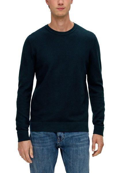 s.Oliver Red Label Pullover aus Baumwolle - blau (5978)