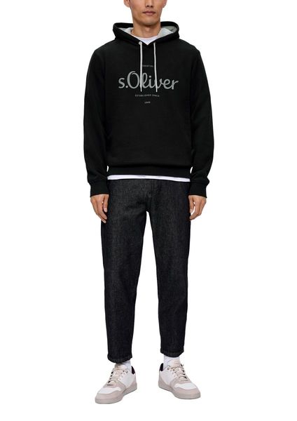 s.Oliver Red Label Hoodie with front print - black (99D1)