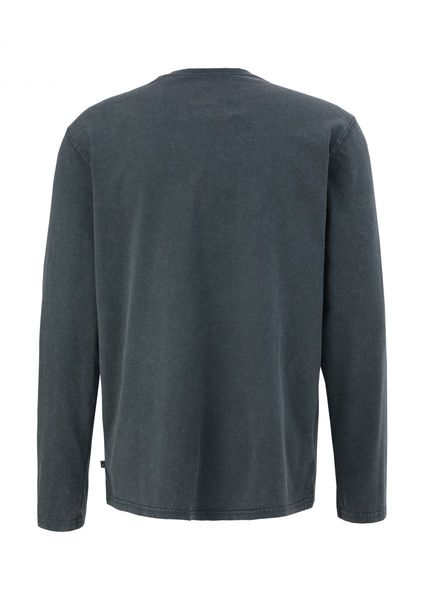 Q/S designed by T-shirt long avec encolure en henley   - gris (9852)