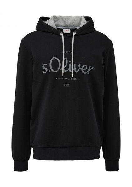 s.Oliver Red Label Hoodie with front print - black (99D1)