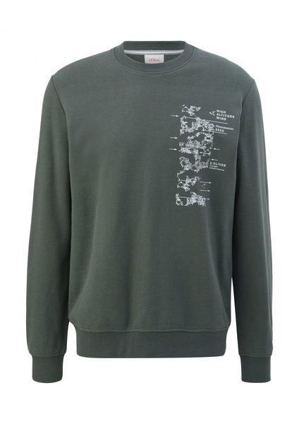 s.Oliver Red Label Sweatshirt mit Frontprint - grün (79D1)