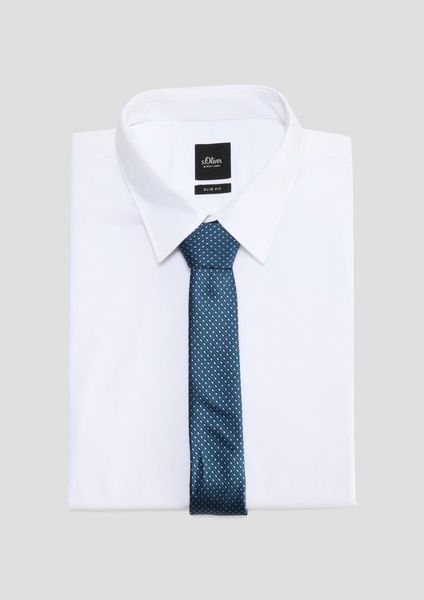 s.Oliver Red Label Krawatte aus Seidenmix - blau (69M0)
