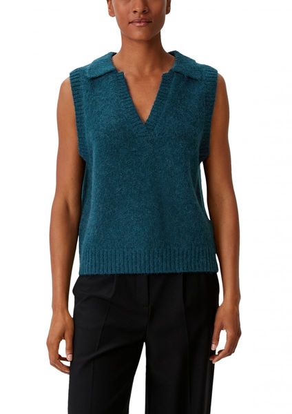 comma Knitted vest - blue (6904)