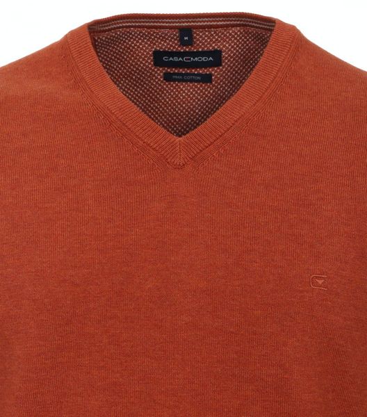 Casamoda V-neck jumper - orange (465)