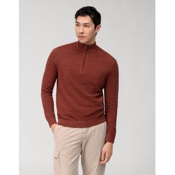 Olymp Sweater with zipper - brown (29)