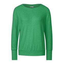 Street One Shirt with decorative stitching - green (15288)