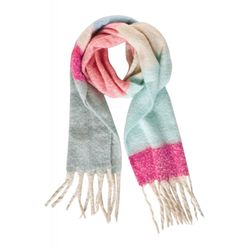 Street One Cosy multicolor scarf - pink/green (33516)
