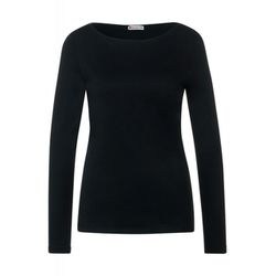 Street One Soft long sleeve shirt - black (10001)