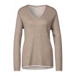 Street One V-neck sweater - brown (24960)
