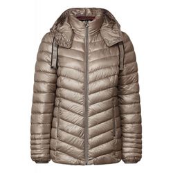 Street One Short quilted jacket with hood - brown (14854)