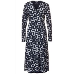 Street One Robe portefeuille imprimée en maille - bleu (21238)