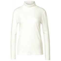 Street One roll neck basic shirt - white (10108)