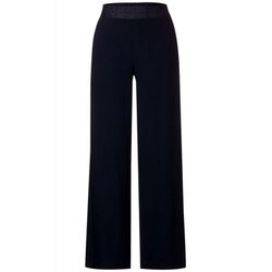 Street One Loose Fit Crincle Pants - blue (11238)