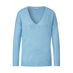 Street One V-neck sweater  - blue (15208)