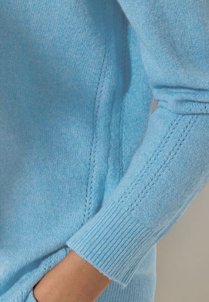 Street One Pullover mit V-Ausschnitt - blau (15208)