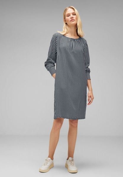 Street One Viscose dress with pattern - blue (21238)