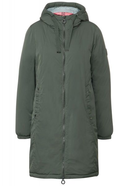 Street One Padded non quilted parka - green (14781)
