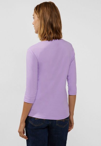 Street One Shirt in plain color - purple (15289)