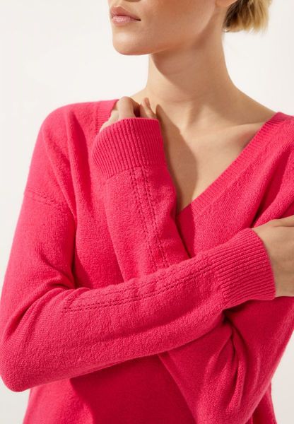 Street One Pullover mit V-Ausschnitt - rot (15190)
