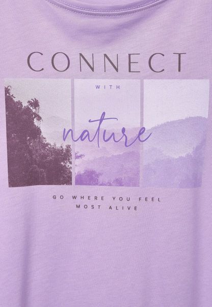 Street One Photo print T-shirt - purple (35289)