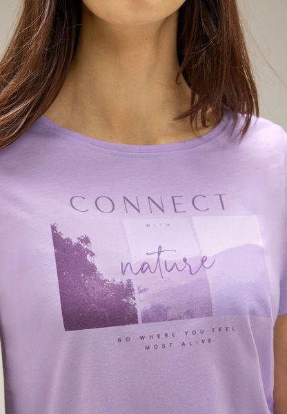 Street One Photo print T-shirt - purple (35289)