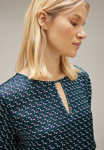 Street One Viscose blouse with print - green (35245)