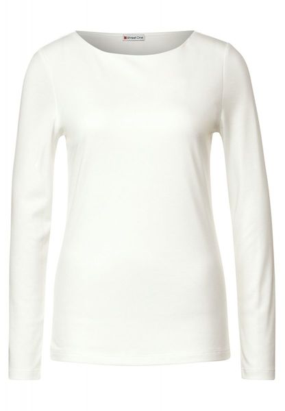 Street One Soft long sleeve shirt - white (10108)