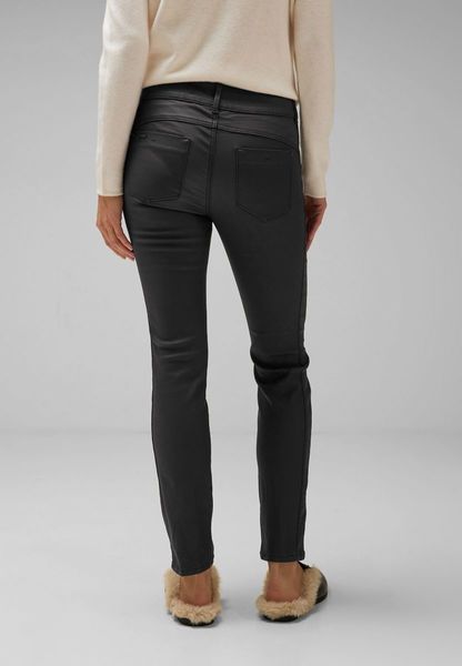 Black slim 2024 fit pants women's