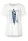 Street One T-shirt with front print - white (30108)