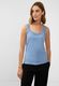 Street One Basic top with lace - blue (14964)
