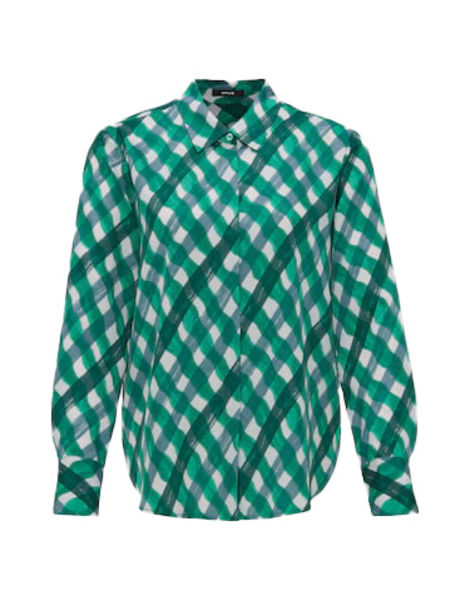 Opus Print blouse - Falkine splendid - green (30012)