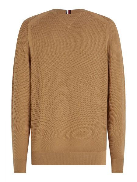 Kid's Sweater Beige Wool and Cashmere-Blend Mouliné Knit