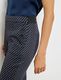 Gerry Weber Collection Pantalon stretch 7/8 avec fentes latérales - noir/bleu (01080)