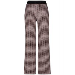 Gerry Weber Edition Slip-on jacquard trousers with an elasticated waistband  - black/white (09010)