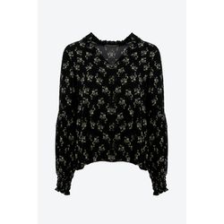 Signe nature Blouse with a floral pattern - black/green (8)