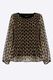 Signe nature Animal print voile blouse - brown (2)