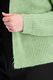 Signe nature Unifarbene Strickjacke aus Perlenstrick - grün (5)