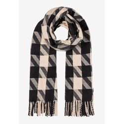 More & More Fringed scarf with check pattern - black (2790)