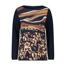 Betty Barclay Printed top - beige/blue (8878)