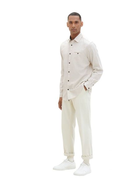 Tom Tailor Structured twill shirt - white (10332)