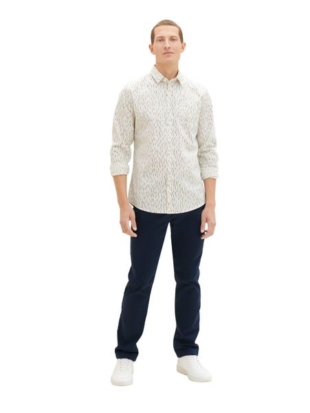 Tom Tailor Shirt with allover print  - white (32272)