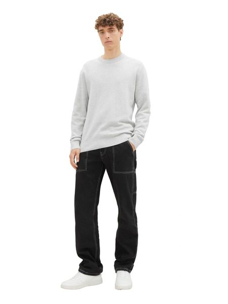 Tom Tailor Denim Jumper with structure - gray (15398)