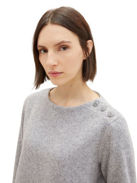 Tom Tailor Sweater with ribbed structure - gray (32398)