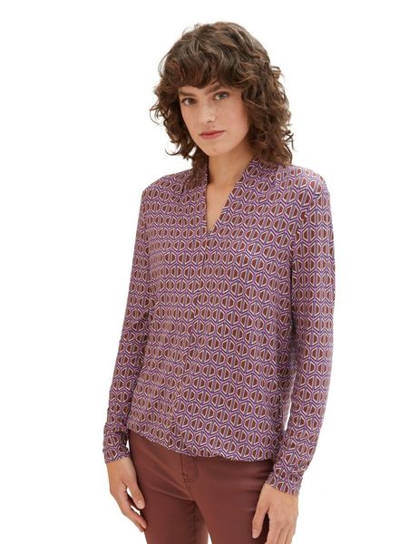 Tom Tailor T-shirt with an all-over print - brown (33989)