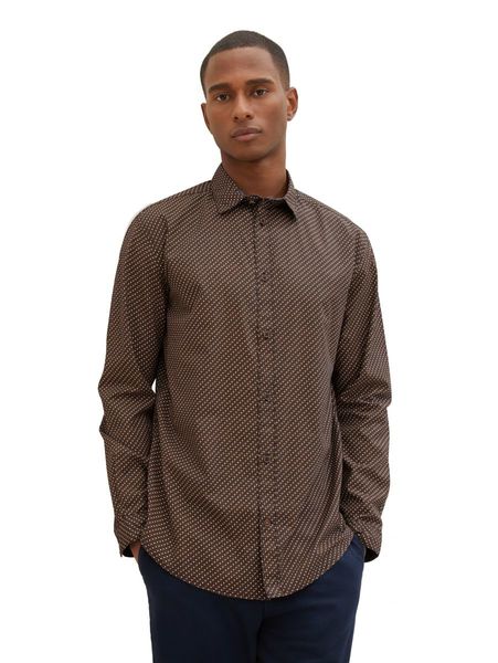 Tom Tailor Shirt with an all-over print - brown (33837)